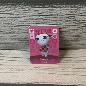 Animal Crossing Amiibo Mini NFC Card Chèvre #45 Scan In Villager ACNH Switch